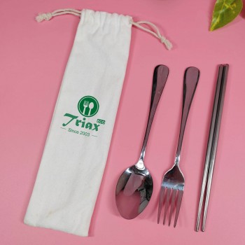 IE-0-1014	便攜餐具3件套裝(不鏽鋼)